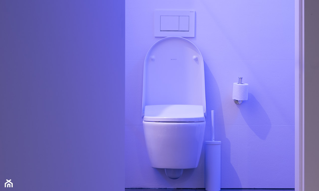 toaleta myjąca, futurystyczna łazienka