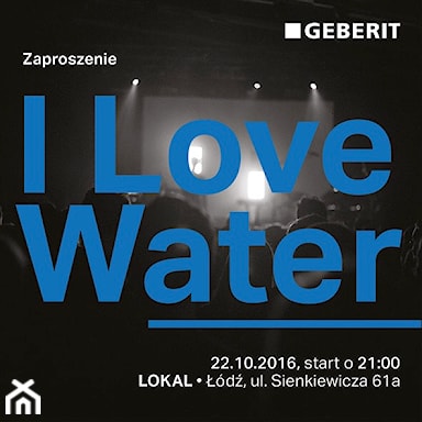 <h2 id="zarejestruj-się-na-ilovewater.geberitevents.pl-i-dzięki-temu-nie-przegap-wspaniałego-zakończenia-łódź-design-festival-imprezy-i-love-water-by-geberit"><strong>Zarejestruj się na <a href="http://www.ilovewater.geberitevents.pl/" rel="nofollow">ilovewater.geberitevents.pl</a> i dzięki temu nie przegap wspaniałego zakończenia Łódź Design Festival – imprezy I Love Water by Geberit!</strong></h2>
<p>Jesteś projektantem, architektem, blogerem… a może po prostu pasją Twojego życia jest design? W takim razie nie możesz przegapić imprezy „I love water by Geberit&quot;!</p>
<p>Już <strong>22 października od godziny 21:00 w klubie Lokal (pasaż Schillera)</strong> czeka na Ciebie wieczór pełen atrakcji:</p>
<p>· Panel dyskusyjny „Od pomysłu do sukcesu, czyli jak zmienić projekt na biznes” z dwoma znakomitymi polskimi designerami, Michałem Roszkowskim i Marcinem Jędrzakiem.</p>
<p>· Koncert zespołu We Draw A – uwielbianego przez fanów i docenianego przez krytyków kolektywu, który gra muzykę alternatywną.</p>
<p>· Afterparty, na którym DJ Darren Vega zadba, żebyśmy długo pamiętali tę noc.</p>
