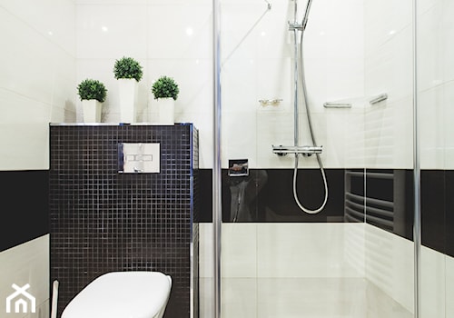 Łazienka Tychy 1 - Mała bez okna łazienka, styl nowoczesny - zdjęcie od EVOFINISH Mateusz Grobel