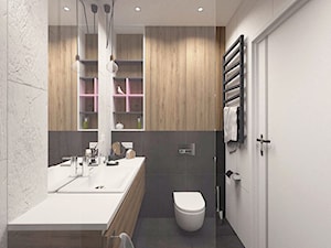 ŁAZIENKA II - Mała bez okna łazienka, styl nowoczesny - zdjęcie od MOTIF