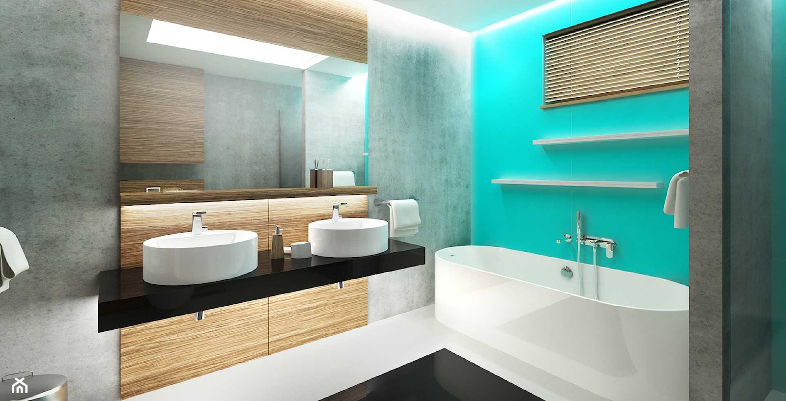Wnętrze domu - łazienka - zdjęcie od MAQ Studio | Architektura + Wnętrza - Homebook