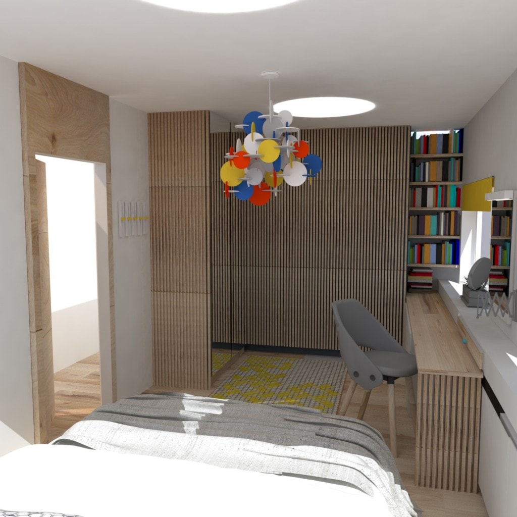 Sypialnia z garderobą - zdjęcie od MAGDALENA MUCHA I Biuro Projektowe - Homebook