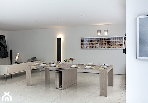 Duża jadalnia w salonie, styl nowoczesny - zdjęcie od Dancohome