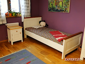 Pokój dziecka - białe łóżko drewniane - zdjęcie od KUCHNIE RUSTYKALNE Marcin Zapert, zapert.com.pl