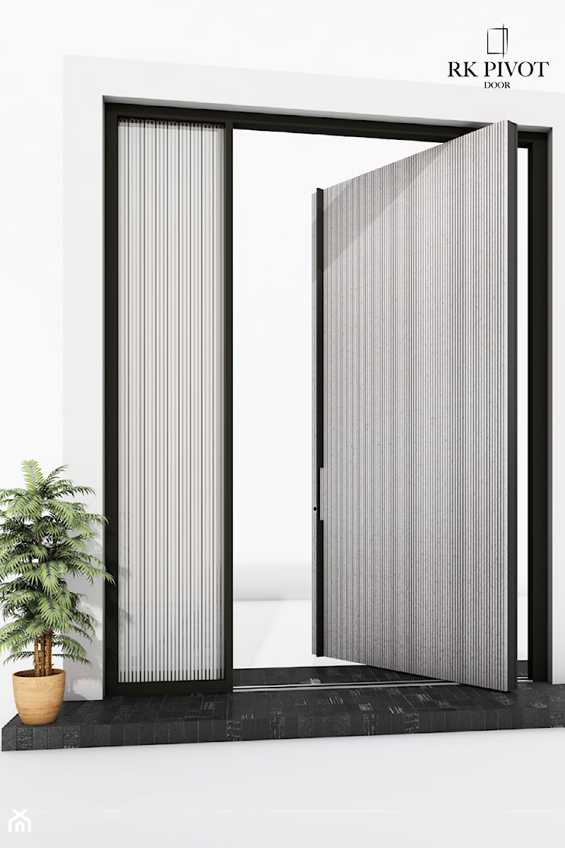 RK Pivot Doors - zewnętrzne drzwi pivot - Monolith - zdjęcie od RK Pivot Doors - zewnętrzne drzwi pivot