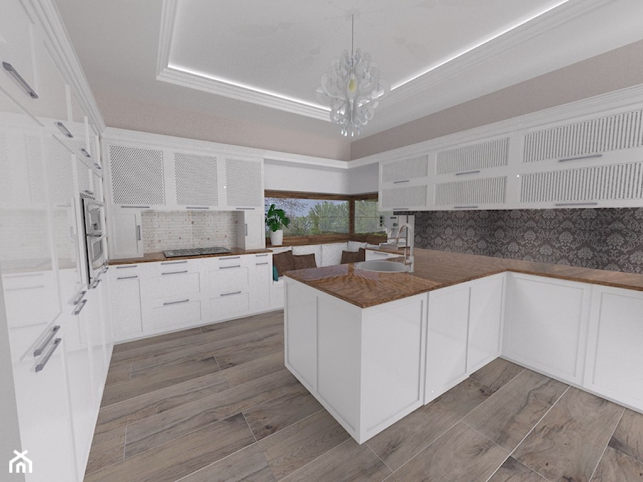 Wstępny projekt domu jednorodzinnego - Kuchnia - zdjęcie od Studio Wnętrz