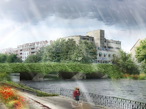 Green Gate. Galeria zewnętrzna miasta Gdańsk - Ogród - zdjęcie od musk collective design