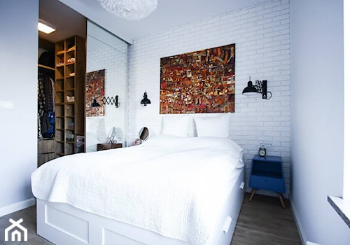 U ASI I SZYMONA - Średnia biała sypialnia, styl skandynawski - zdjęcie od Bogaczewicz Architecture Studio