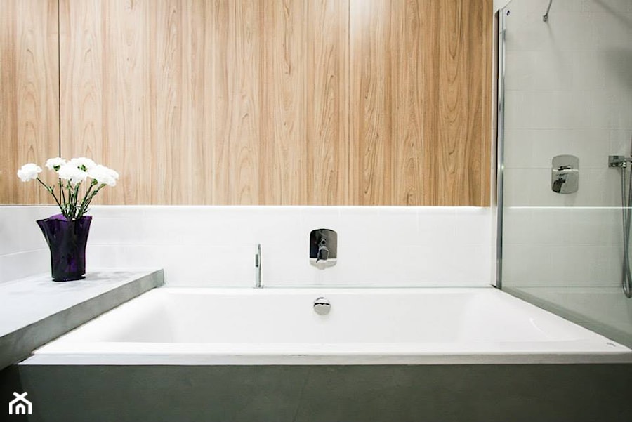 U ASI I SZYMONA - Mała bez okna łazienka, styl nowoczesny - zdjęcie od Bogaczewicz Architecture Studio
