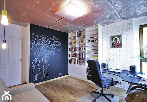 RADOSŁAWA - Średnie białe czarne biuro, styl nowoczesny - zdjęcie od Bogaczewicz Architecture Studio
