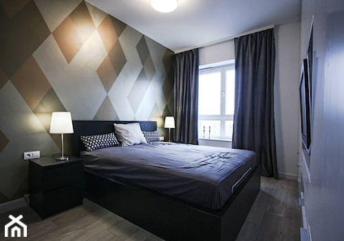 3 w 50m2 - Mała średnia sypialnia, styl nowoczesny - zdjęcie od Bogaczewicz Architecture Studio
