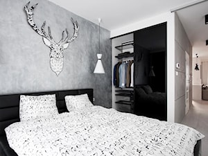 DEER - Średnia szara sypialnia, styl nowoczesny - zdjęcie od Bogaczewicz Architecture Studio
