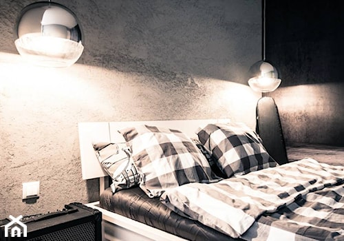 BITWY - Średnia szara sypialnia, styl nowoczesny - zdjęcie od Bogaczewicz Architecture Studio