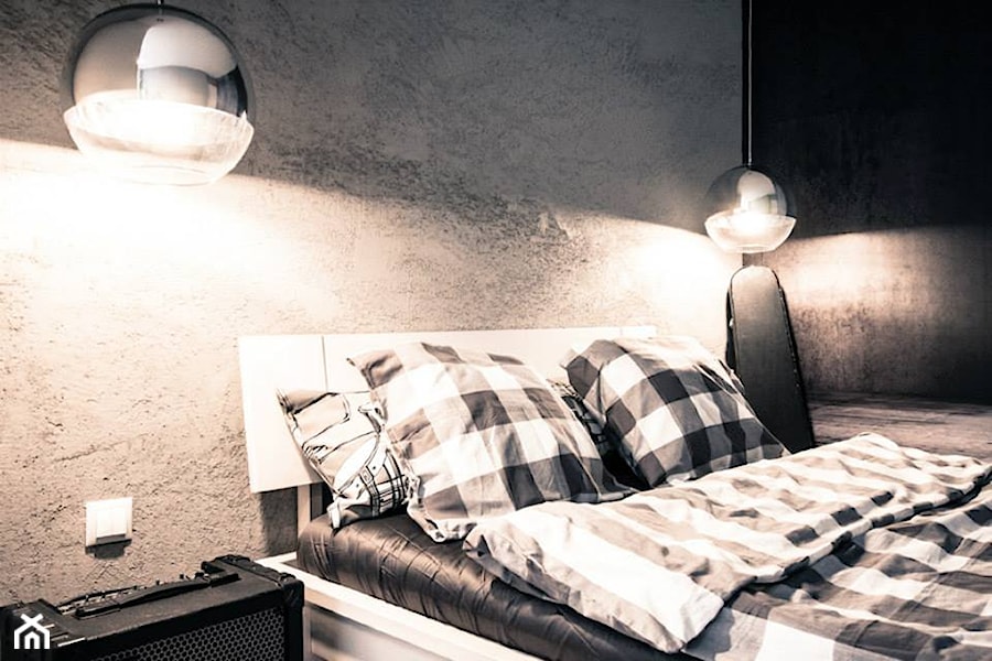 BITWY - Średnia szara sypialnia, styl nowoczesny - zdjęcie od Bogaczewicz Architecture Studio