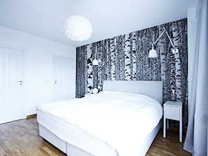 RADOSŁAWA - Średnia biała sypialnia, styl nowoczesny - zdjęcie od Bogaczewicz Architecture Studio