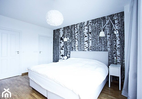 RADOSŁAWA - Średnia biała sypialnia, styl nowoczesny - zdjęcie od Bogaczewicz Architecture Studio