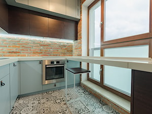 Realizacja mieszkania na Woli - Kuchnia, styl industrialny - zdjęcie od Robe Concept