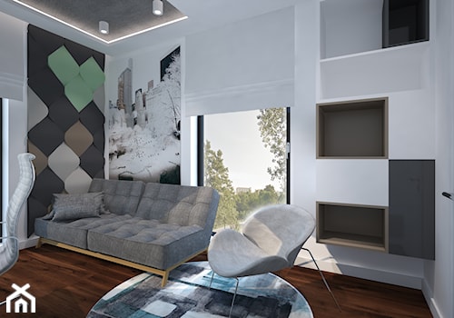 Mieszkanie w Brodnicy - Średni biały salon - zdjęcie od Arte Dizain