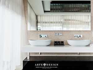 Łazienka Gdańsk - Średnia łazienka z oknem, styl nowoczesny - zdjęcie od Arte Dizain