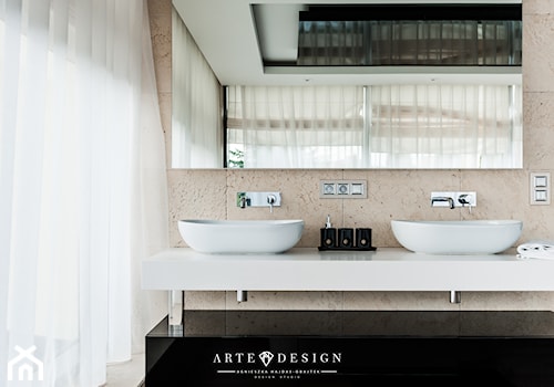 Łazienka Gdańsk - Średnia łazienka z oknem, styl nowoczesny - zdjęcie od Arte Dizain