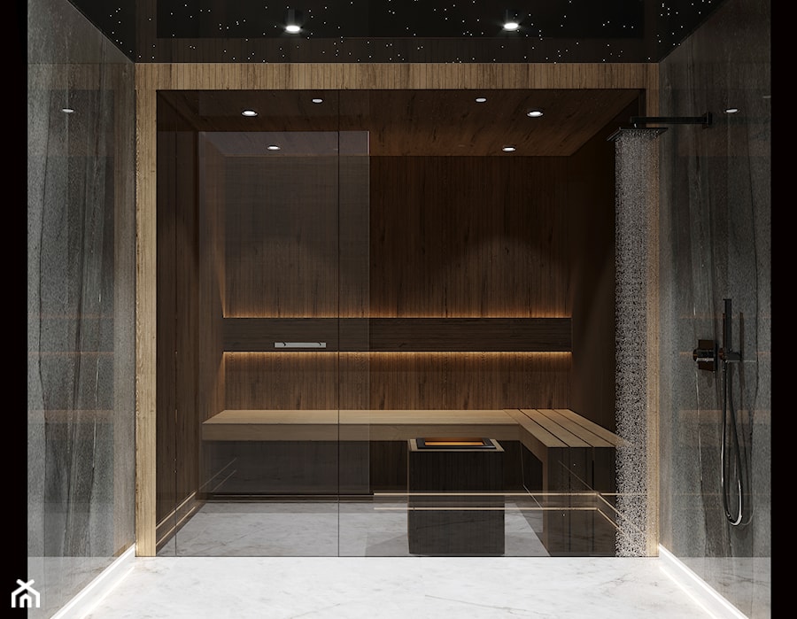 Sauna w domowej łazience - zdjęcie od Arte Dizain