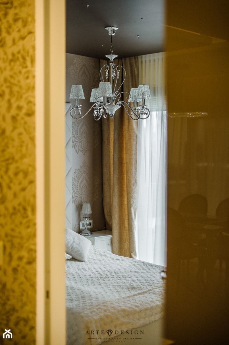 Elegancki apartament w Gdyni - Sypialnia, styl glamour - zdjęcie od Arte Dizain