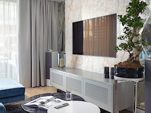 Apartament Gdynia Nowe Orłowo - Mały szary salon - zdjęcie od Arte Dizain