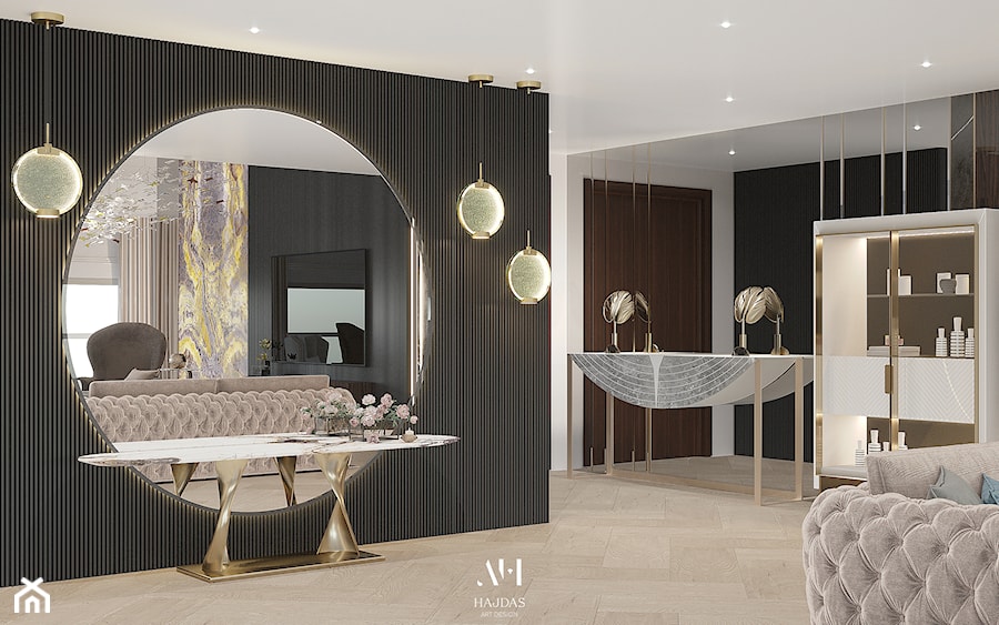 Apartament Złota 44 - Salon wersja 1 - zdjęcie od Arte Dizain