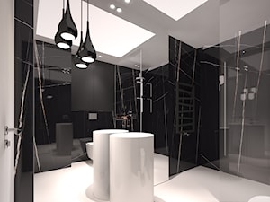 Dom w Sztumie - Średnia bez okna z punktowym oświetleniem łazienka - zdjęcie od Arte Dizain