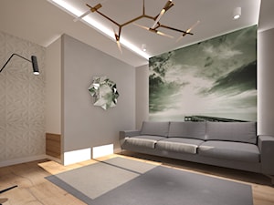 Dom w Kartuzach - Średni szary salon - zdjęcie od Arte Dizain