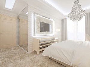 Mieszkanie Gdynia Nowe Orłowo - Średnia beżowa sypialnia - zdjęcie od Arte Dizain