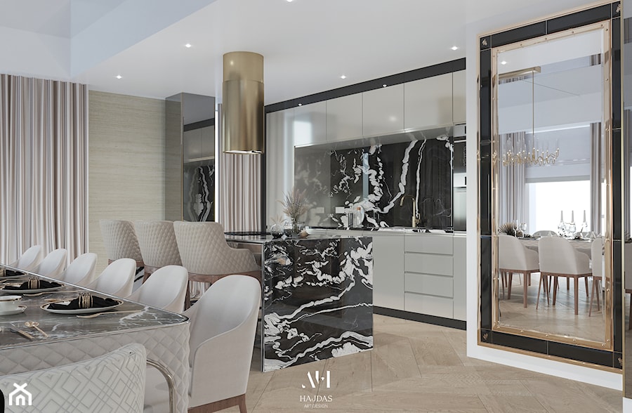Apartament Złota 44 - Salon wersja 3 - zdjęcie od Arte Dizain