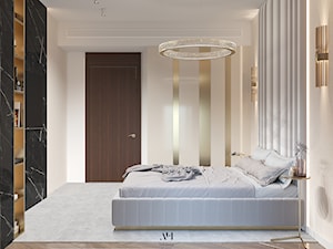Apartament Złota 44 - Sypialnia główna wersja 2 - zdjęcie od Arte Dizain