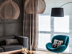 Mieszkanie w Gdańsku - Średni szary salon, styl nowoczesny - zdjęcie od Arte Dizain
