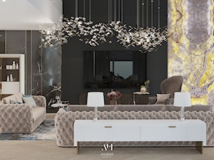 Apartament Złota 44 - Salon wersja 2 - zdjęcie od Arte Dizain
