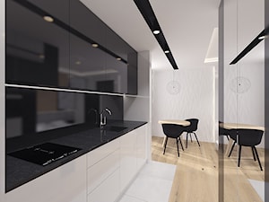 Wizualizacja wnętrz apartamentów w Sopocie - Kuchnia, styl nowoczesny - zdjęcie od Arte Dizain
