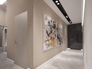 Penthouse w Gdańsku - Średni beżowy z marmurem na podłodze hol / przedpokój - zdjęcie od Arte Dizain