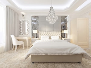 Mieszkanie Gdynia Nowe Orłowo - Średnia biała sypialnia - zdjęcie od Arte Dizain