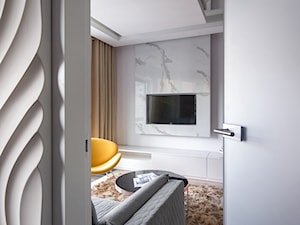 Apartament w Baltiq Plaza - Średni biały salon, styl nowoczesny - zdjęcie od Arte Dizain