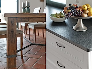 Dębowy stół i granitowy blat - zdjęcie od INNA Projekt