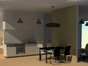 Mieszkanie dla fana lotnictwa - Jadalnia, styl nowoczesny - zdjęcie od EG design