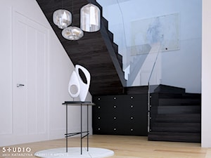dom dla pary alternatywa - Duży biały hol / przedpokój, styl skandynawski - zdjęcie od BARBELLA INTERIORS ( dawniej 5tud10 architektoniczne)