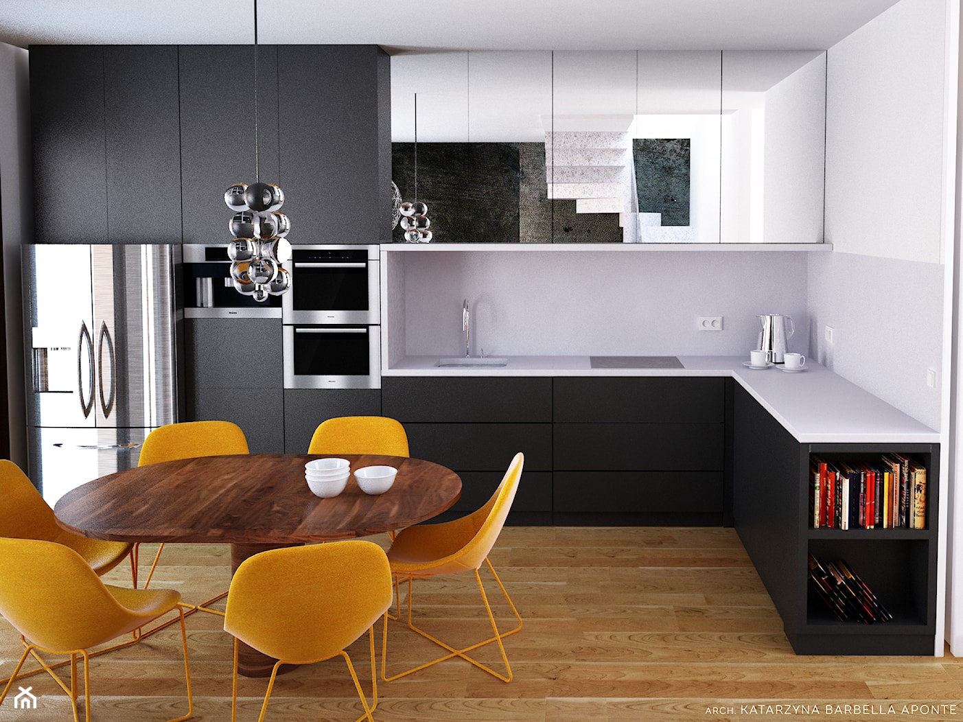 Dom dla rodziny z dziećmi - Kuchnia, styl nowoczesny - zdjęcie od BARBELLA INTERIORS ( dawniej 5tud10 architektoniczne) - Homebook