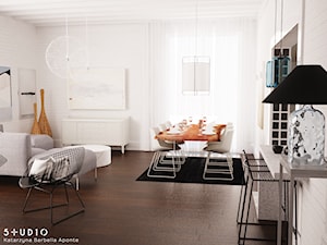dom dla pary - Salon, styl skandynawski - zdjęcie od BARBELLA INTERIORS ( dawniej 5tud10 architektoniczne)