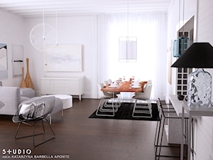 dom dla pary alternatywa - Salon, styl skandynawski - zdjęcie od BARBELLA INTERIORS ( dawniej 5tud10 architektoniczne)