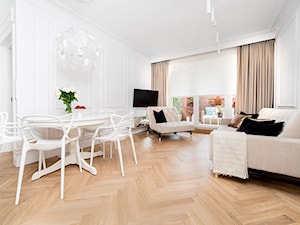 Aranżacja okien Apartament we Wrocławiu - Salon - zdjęcie od Dorota Pawlak Interiors