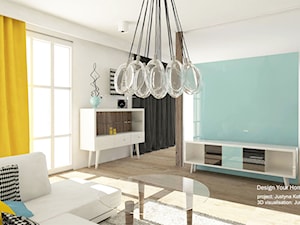 Mieszkanie 150 m2 - metamorfoza - Salon, styl nowoczesny - zdjęcie od Design Your Home with me