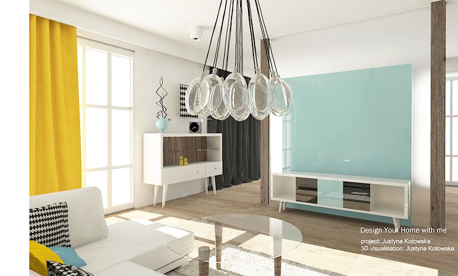 Mieszkanie 150 m2 - metamorfoza - Salon, styl nowoczesny - zdjęcie od Design Your Home with me
