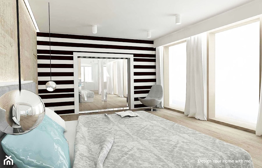 Mieszkanie 150 m2 - metamorfoza - Sypialnia, styl nowoczesny - zdjęcie od Design Your Home with me