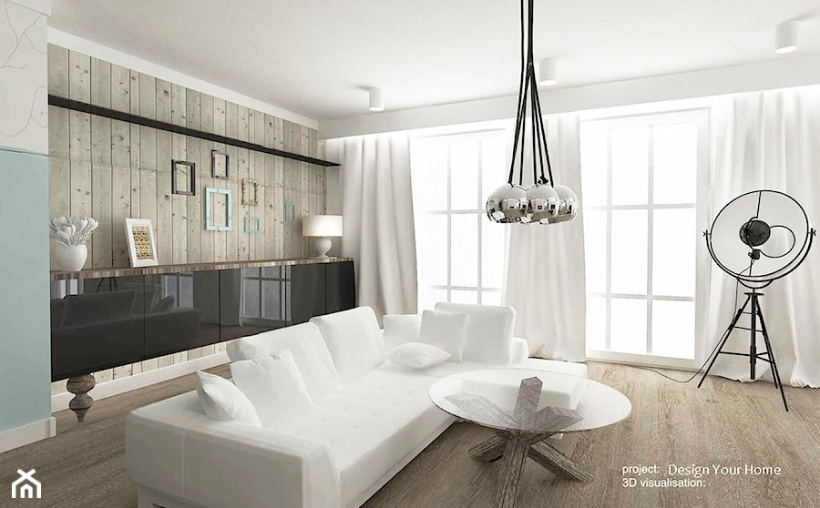 Salon mieszkanie 150 m2 - Salon, styl skandynawski - zdjęcie od Design Your Home with me
